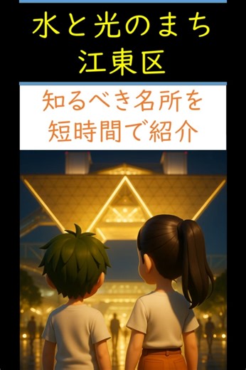 水と光の街・東京都江東区ムービーアワード_(英語字幕付) #shortsvideo #anime #youtubeshorts #アニメ #江東区