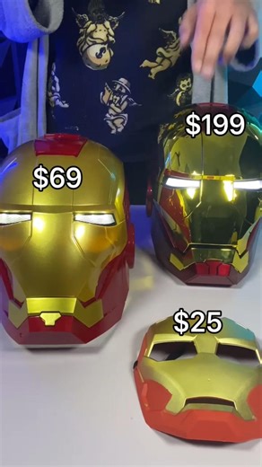 $25 vs $69 vs $199 Iron Man Masks #ironman #tonystark