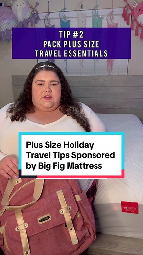 {#AD} Big Fig Mattress and I have teamed up to deliver a fantastic set of Plus Size Travel tips, just in time for your festive adventures! 🌟 Elevate your holiday travels with these insightful tips crafted with you in mind. ✈️💙 ⁣⁣⁣⁣ ⁣⁣⁣⁣ 1️⃣ Optimize your journey with quality luggage—choose spinner luggage for seamless airport navigation.⁣⁣⁣ 2️⃣ Pack smart with plus-size travel essentials: portable fan, body wipes, and anti-chafing products.⁣⁣⁣ 3️⃣ Prioritize your well-being during travel—arriv
