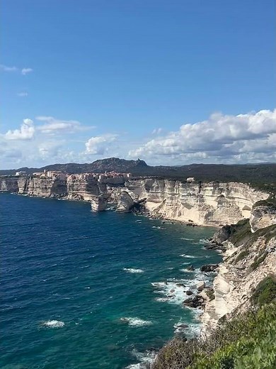 Spectacular view of cliffs of Bonifacio France
