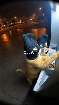 "Cats try to interact with humans"#ai #unitedstates #shorts #short