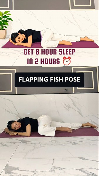 try this pose for instant sleep 😴 #sleep #yoga