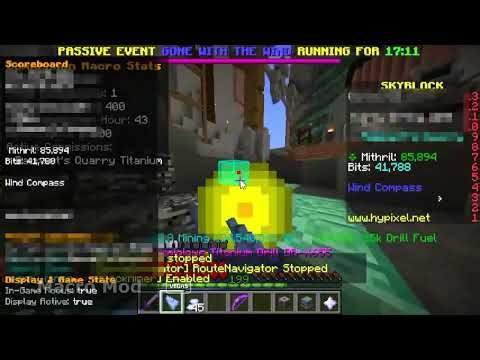 Unpatched Mithril & Commission Macro 600m per h Hypixel Skyblock 2025