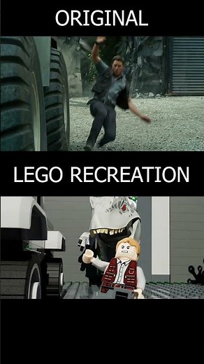 How I Made The Indominus Rex Escape Scene in LEGO #jurassicworld #indominusrex #jurassicworldrebirth