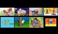 Mix of 8 videos from youtube : 8 Nick Jr. Theme Songs Played at Once #2