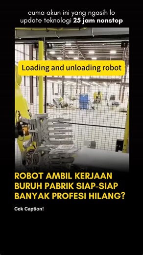 Dibahas "AI" | Berita Paling Update Soal AI dan Teknologi on Instagram: "Dalam dunia industri modern, efisiensi dan presisi adalah kunci. FANUC menghadirkan robot otomatis yang mampu melakukan proses packing, loading, dan unloading secara mandiri. Robot ini dirancang untuk bekerja dengan kecepatan tinggi, akurasi presisi, dan daya tahan yang tidak mungkin dicapai manusia. Implementasi otomatisasi seperti ini memberikan dampak besar. Bukan hanya mempercepat alur produksi, tetapi juga mengurangi h