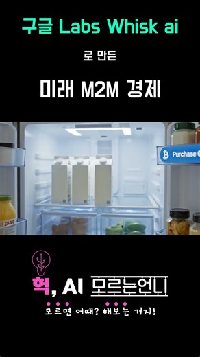 Whisk AI로 만든 미래 상상 (M2M 경제)