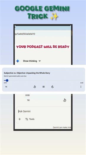 Turn ANY Document into a Podcast with GOOGLE GEMINI🎙️ #googlegemini #googlegeminiai #geminiai