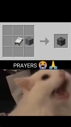 BEDROCK Recipe In Survival Minecraft#minecraft #minecraftshorts #minecraftmemes