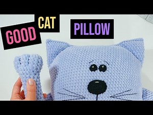 Jumbo Crochet Cat Pillow Tutorial | Full Detailed VIDEO PATTERN | Amigurumi Plush Cat