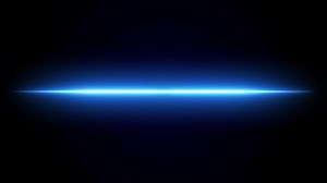 Glowing Blue Laser Line Animation, Futuristic Neon Light Streak Flicker Electric Blue Horizon Effect