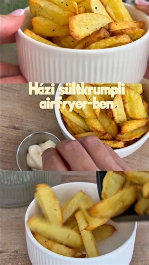 Sültkrumpli az airfryer-ben 🍟 #fries #airfryerrecipe