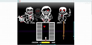 【undertale同人】旧版muder time trio 第2阶段通关！