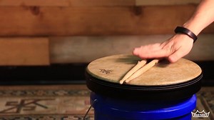 Turn your old buckets into a snare! #teamremo #drumhead #drums #snare #rhythmlid RHYTHM LID™ SKYNDEEP® - http://remo.com/products/product/rhythm-lid-skyndeep/ Snare Clip - http://remo.com/products/product/snare-clip/ | Remo Inc.
