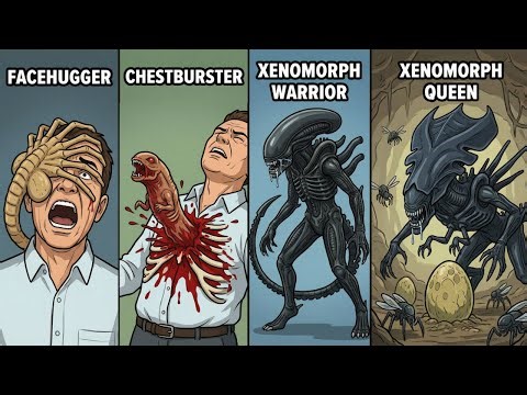 Every Xeonomorph Life Stage Explained in 47 Minutes
