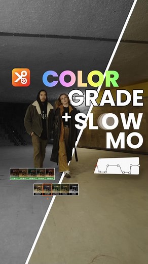 How to make a Color-grading   Slowmo Video⁉️ Here is the tutorial on #YouCutapp Apply this fabulous transition to your tiktok videos now‼️ #slowmo #colorgrading #slowmotion #creative #videoediting #tutorial #trendingvideo #youcut #edit #foryou