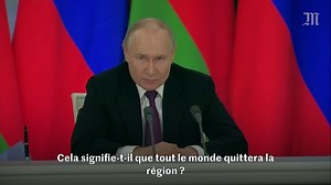 Vidéo : la déclaration de Vladimir Poutine au sujet de la proposition de cessez-le-feu