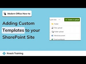 Add Custom Templates to SharePoint Libraries | Everyday Office