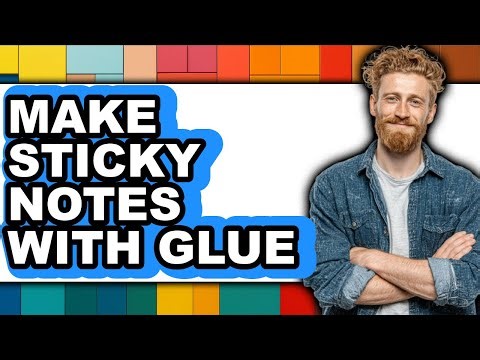 How to Make Sticky Notes with Glue - Step by Step