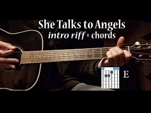 She Talks To Angels (Black Crowes) - quick intro riff lesson in standard tuning
