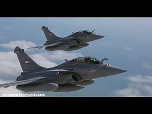 Rafale B in Action. Egyptian Air Force