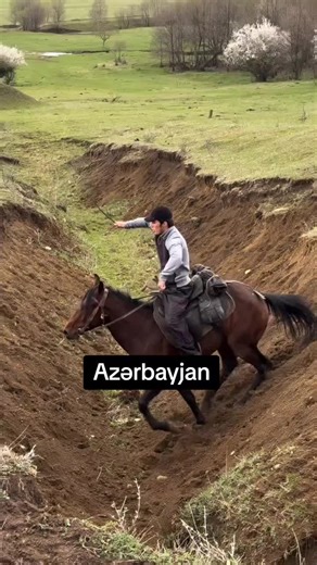 Rider's Challenge: Horse Falls in Azerbaijan's Landscape