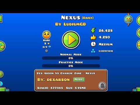 “Nexus” by:Ludium (with 1 coin) | Geometry Dash 2.2