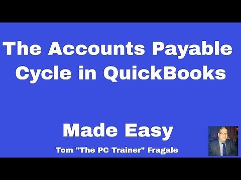 accounts payable cycle in quickbooks - how to manage accounts payable in Quickbooks