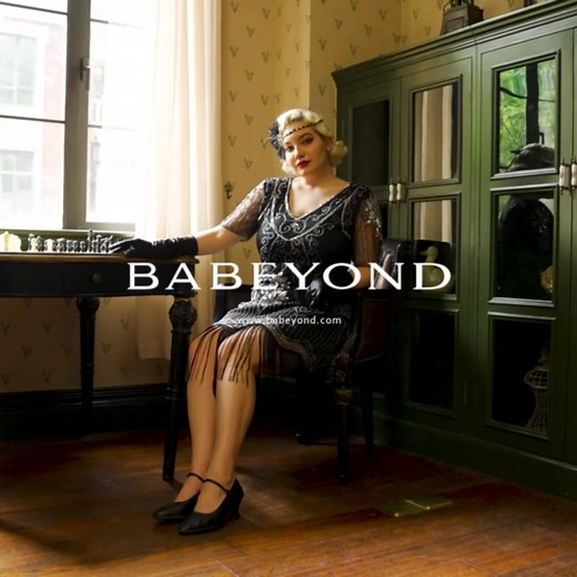 ✨ Inspired by the 1920s fashion, our flapper dresses are a modern twist on a classic style. Embrace the past with a fresh new look and show off woman confidence! #babeyondparty #babeyond #newvintage #flapperdress #womanconfidence #iwd #curvyfashion | BABEYOND