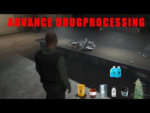 [QB, ESX] FIVEM Advance Drugprocessing SCRIPT | PREVIEW | FREE SCRIPT