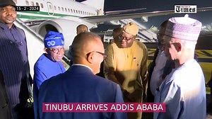 VIDEO: Tinubu arrives Addis Ababa | Premium Times