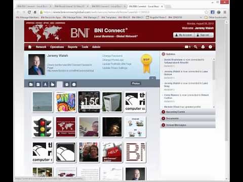 BNI Connect Educational Moment - Updating Your Profile (September 2013)
