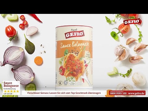 GEFRO Klassik - Sauce Bolognese