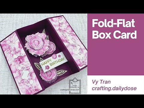 Stampin Up Artistically Inked | Fold-Flat Box Card | Crafting Daily Dose