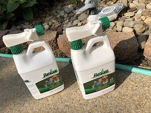 I'm giving 'Revive' lawn care liquid a...