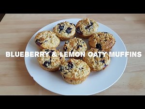 Blueberry and Lemon Oaty Muffins
