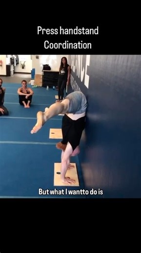 Press handstand coordination drill for better control