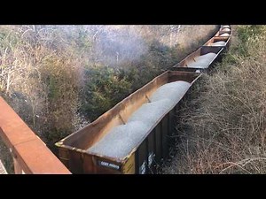 Looking Down Into A Rock Train On The Hill & CSX 1776 Under Me! Double DPU CSX Train With 149 Cars!