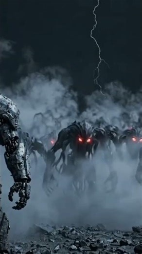 ​THE FINAL STAND: Titans vs Shadow Monsters ⛈️🤖 #Shorts #AI #Epic