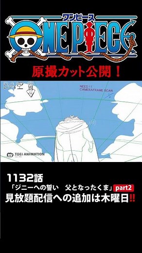 アニメ「#ONEPIECE」見放題配信への追加は木曜日‼️1132話‼️ #onepiece #原撮