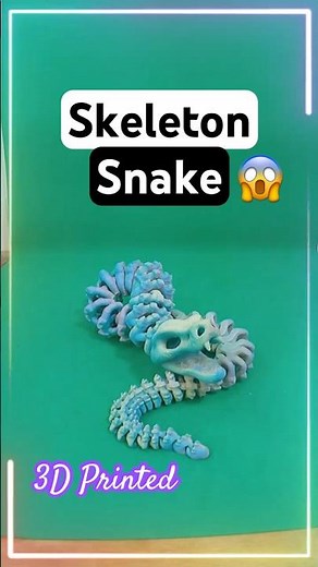 This 3D Printed Skeleton Snake MOVES 😳