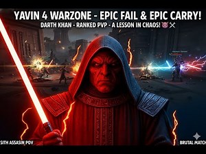 😈 Darth Khan’s Savage Sith Domination (Epic Warzone Fail & Carry!) SWTOR PvP