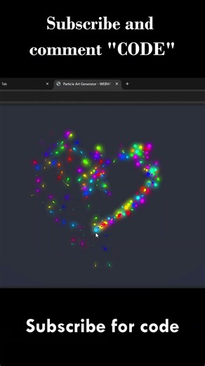 Particle Art Generator | Create Glowing Particle Trails with HTML, CSS & JavaScript| WEBWITHKARAN