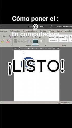Cómo poner el @ Arroba en computadora 💻🔥💡??!#computer #tutorial #viral #technology #windows