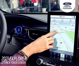 What’s better than hitting the busy freeways in the 2021 Explorer? A driving companion that won’t steer you wrong. Get your 2021 #Ford Explorer equipped with a 10.1-Inch LCD Portrait Touchscreen. This device provides everything you need for a seamless drive. Use it to find directions, queue up your favorite songs or give your friends a ring — and this is only the beginning. And now you can lease your very own 2021 Explorer for as low as $299/ mo. Terms and conditions apply. Your next drive just 