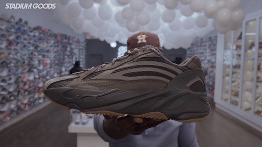 3.7K views · 44 reactions | A detailed look at the latest Yeezy offering, the Yeezy Boost 700 v2 “Geode,” the second release of the V2 iteration. | Stadium Goods | Facebook