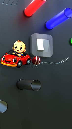 Wheels on the Car #musicmarble #marbleasmr #animation