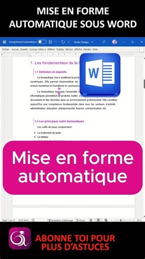 Cette fonction Word va vous sauver #astuce #word #bureautique