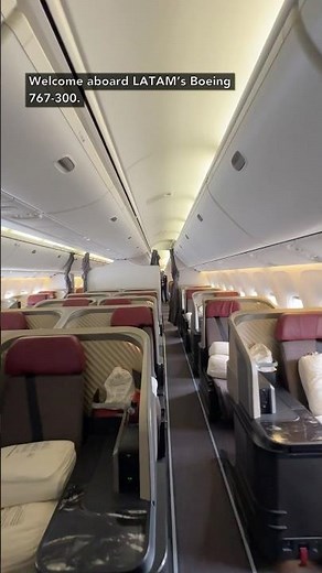 BRAND NEW business class seats on LATAM Boeing 767-300 #businessclass #latamairlines