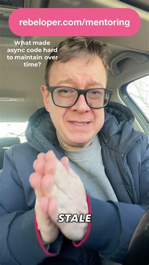 What made async code hard to maintain over time?